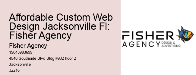 Affordable Custom Web Design Jacksonville Fl: Fisher Agency