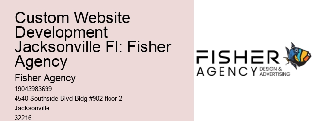 Custom Website Development Jacksonville Fl: Fisher Agency
